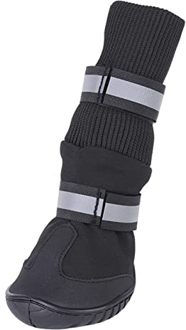 4 st set vattentäta hundskor för husdjur halkfria skyddsstövlar för stora hundar (XL)