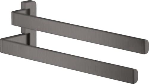 hansgrohe AXOR Universal Accessories Doppel-Handtuchhalter, 42821340, Farbe: Brushed Black Chrome