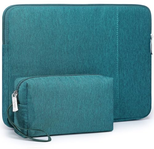 HYZUO 13,3-14 Zoll Laptoptasche Hülle Set für MacBook Pro, Dunkelgrün | für MacBook Pro 14 M5-M1 Pro/Max A3426 A3427 2026-2021, MacBook Air/Pro 13,3,Tasche für 13,3 13,5 13,8 Surface Book/Laptop