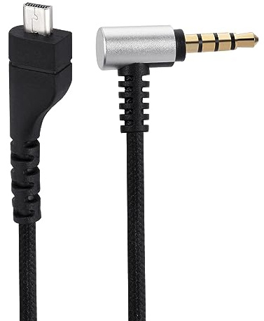 Alphatec Arctis 3 5 7 Pro Ersatzkabel, kompatibel mit SteelSeries Arctis 3 Arctis 5 Arctis 7 Arctis Pro Gaming-Headset, 3,5-mm- Kopfhörer Audiokabel, 2 Meter, Schwarz