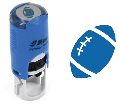 Timbro inchiostrante con pallone da rugby, 11 mm, con timbro per carte fedeltà del cliente, ingresso dello stadio, partita a XV, stadio, ovalie, palloncino ovale, stamp Ink]