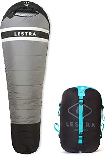 Lestra Outdoor - Greenland 225 - extrem kall sovsäck - gräns komfort -11 °C - vänsterstängning - värme och komfort - vuxen - 225 x 80-1,9 kg flerfärgad