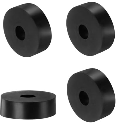 QUARKZMAN 4pcs Entretoises en Caoutchouc, Rondelles Épaises, Amortisseur Anti-Vibration pour Connexions Électriques Réparation Automobiles Appareils Voiture, 60mm OD x 20mm ID x 20mm Hauteur