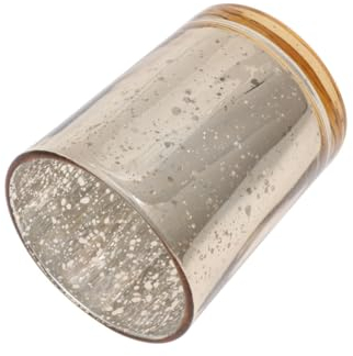 Cabilock 2St Kerzenhalter aus Glas Home Decor wohnungseinrichtung Hochzeitstafelaufsätze für Tische Tee Hochzeitsdekoration Kerzengläser Kerzenständer gefrostet Einmachglas Kandelaber