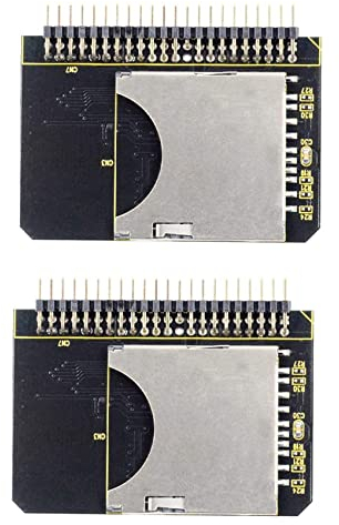 Janasiba 2X IDE SD Adaptateur 2.5 Carte Adaptateur IDE 44 Broches Convertisseur 44 Broches SDHC/SDXC/MMC Carte Mémoire Convertisseur pour PC Portable