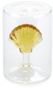 Balvi saliera Atlantic Shell Colore Giallo Fatta a Mano in Vetro borosilicato