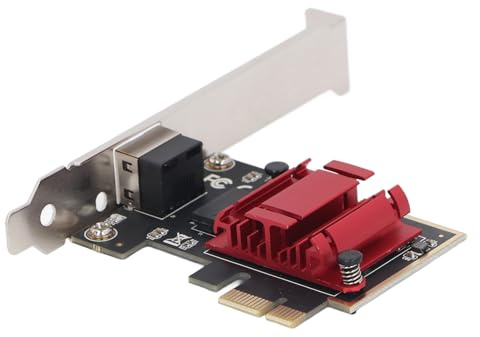 Adaptador de Red PCIE 2.5G, Tarjeta Gigabit Ethernet con Soporte, Wake on LAN, para 10 8 7, para, para Dos, Material de Aleación de Aluminio, Chip Realtek RTL8125b