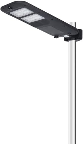 Glowster Farola Solar LED con Control Remoto, Panel Solar Integrado, Tecnología Ecológica, Iluminación Exterior, Ideal para Jardines y Caminos.