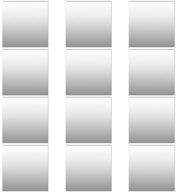 IGTOPS Klebespiegel Selbstklebend, Spiegel zum Aufkleben Kleben, Flexible Spiegelfolie Wandspiegel 0,2mm Dicke, Selbstklebende Spiegel für Badezimmer Wohnzimmer Schlafzimmer Schrank (12, 15 * 15cm)
