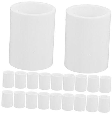 IWOWHERO 20pezzi Adattatori Raccordo Dritti PVC per Tubazioni Facili da Installare Impermeabili e Resistenti per Applicazioni Domestiche e Industriali