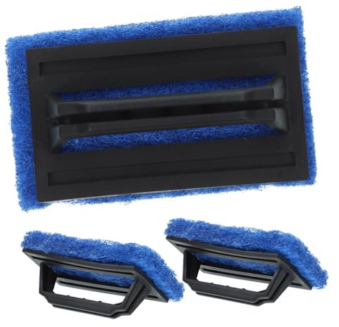 SHINEOFI 3pcs Screen Printing Scrub Pad Ink Remover Brush Handle Blue Wear Resistant Cleaning Brush for Screen Printing Supplies and