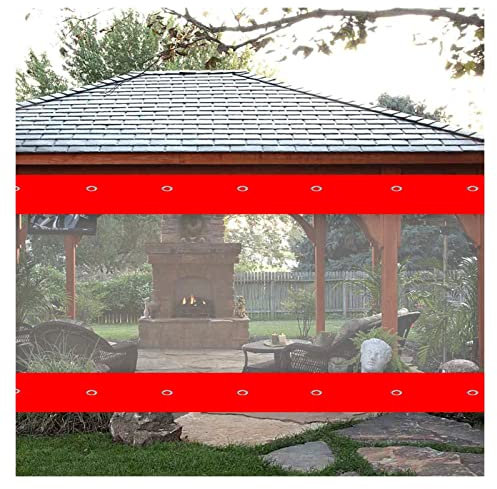Tenda trasparente per esterni, impermeabile e antivento, con occhielli antiruggine, ideale per tende da terrazza, officina, magazzino, 3 x 1 m