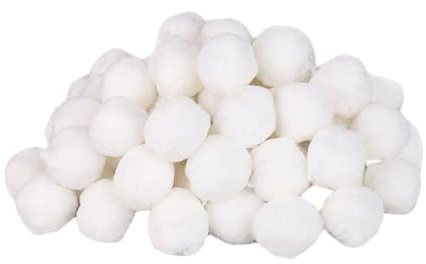 Kisangel Boules de Nettoyage Filtrantes pour Piscine et Spa Filtration Rapide 500g Fibres Résistantes et Légères Adaptées aux Filtres à Sable Accessoires de Filtration Piscine Polyvalents