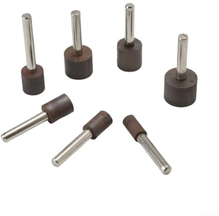 Cabezal abrasivo sinterizado de resina de pulido de 6 mm para madera y vástago, accesorio giratorio compuesto de esmeril, duradero con varilla larga para molienda de accesorios para broca (10 mm)