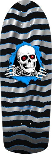 Powell Peralta OG Ripper Reissue Skateboard Deck, Silver Foil, 10 x 30