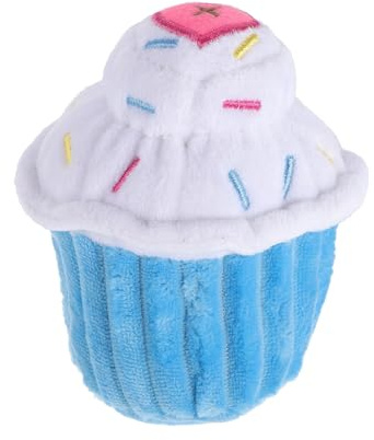 Toddmomy à Mâcher en Peluche pour Chien Forme Glace Bleu, Améliore L'hygiène Dentaire et Favorise Buccal, Interactif pour Animaux de Compagnie