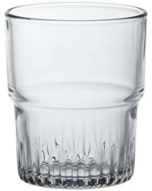 DURALEX - Juego de 4 vasos de agua de cristal templado transparente (20 cl, diámetro de 7,1 cm, altura 8,6 cm)