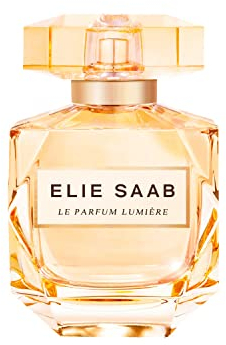 Elie Saab Le Parfum Lumière 90 ml – Eau de Parfum für Frauen – Blumiger Holziger Duft – Umwerfende Noten von Ylang Ylang, Jasmin und Amberholz – Transparentes Glasflakon