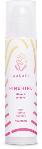 PAKAHI Shampoo für Glanz & Volumen, mit Bio Hanf, pflegendes Volumenshampoo, Vegan, ohne Silikone, 200 ml | 100% Naturkosmetik