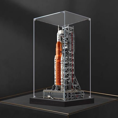 Acrylic Display Box, Compatible with Lego 10341 Space Shaker Block, Dustproof Thick Base, Collectible Gift Display Case Organizer (Box Only) (3mm)