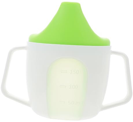 CIMAXIC Trainer Sippy Cup Mit Griff Wasserbecher Für Kleinkinder Grün Auslaufsicher Mit Multifunktionale Trinklernbecher Für Junge Mädchen Und Kleinkinder