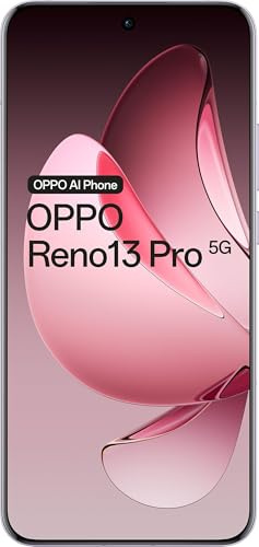 Oppo Reno 13 Pro 5G, Smartphone Android avec IA, 12 Go RAM + 512 Go, Déverrouillé, Plume Purple