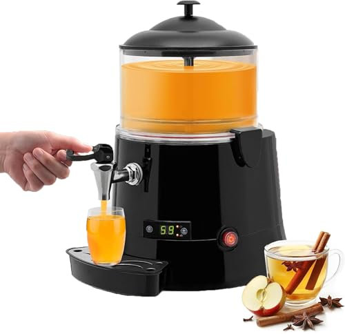 RoyceBee Distributeur de Chocolat Chaud Commercial, Machine de Chauffage et de MéLange de Chocolat Chaud éLectrique, Machine à Boissons Chaudes Automatique 10L pour Chocolat Chaud, Café, Lait