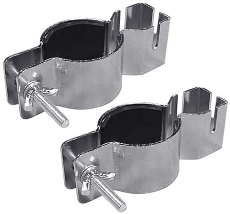 Abrazaderas de metal ajustables, abrazaderas verticales, abrazaderas protegidas de goma, abrazaderas estables para colgar accesorios en eventos