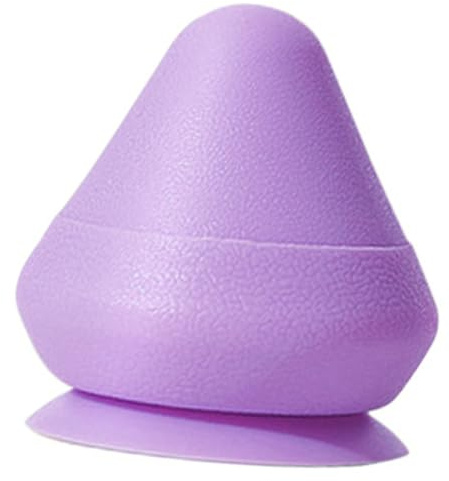 Bola de Masaje con Ventosa Tpe para Espalda Lumbar Púrpura | Montaje por Succión, Relajación Muscular en Casa, Formato Compacto para Uso Corporal