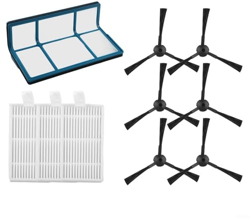 Set di parti per aspirapolvere, prefiltro di ricambio a rete e spazzole laterali per MEDION MD18500 MD18600 MD18501 MD16192 per ZACO V3s V5 V5s Pro Series