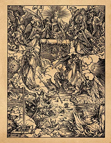 Art Notebook: Trumpets are Given to the Angels - Albrecht Durer Art College Ruled Notebook | 110 Pages (Albrecht Durer Woodcuts)