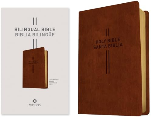 Bilingual Bible / Biblia Bilingüe Nlt/Ntv (Leatherlike, Brown): New Living Translation, Leatherlike, Brown