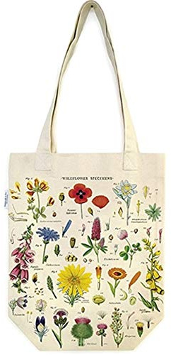 Cavallini Papers & Co. TB/WF Wildflowers Tote Bag Tragetasche, Canvas, multi, One_size