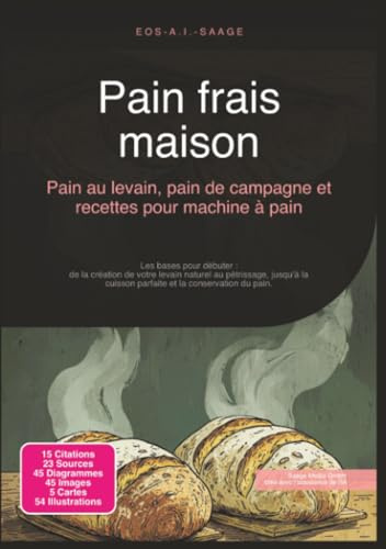 Pain frais maison: Pain au levain, pain de campagne et recettes pour machine à pain
