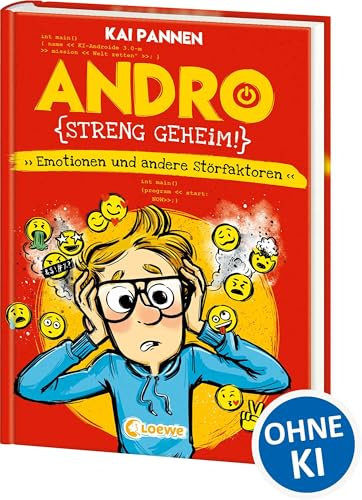 Andro, streng geheim! (Band 2) - Emotionen und andere Störfaktoren: Erlebe Andros zweites Schulabenteuer - Lustiges Kinderbuch mit witzigen Illustrationen für Jungen und Mädchen ab 8 Jahren
