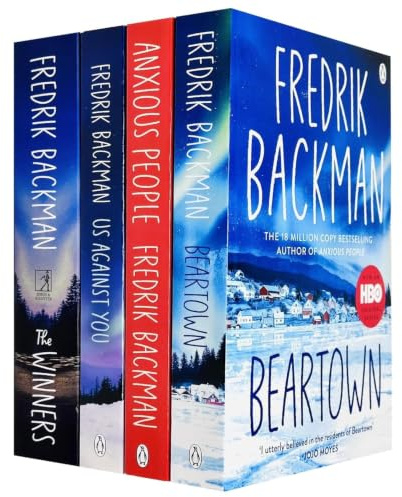 Fredrik Backman 3 Books Collection Set( Anxious People, Us Against You & Beartown)