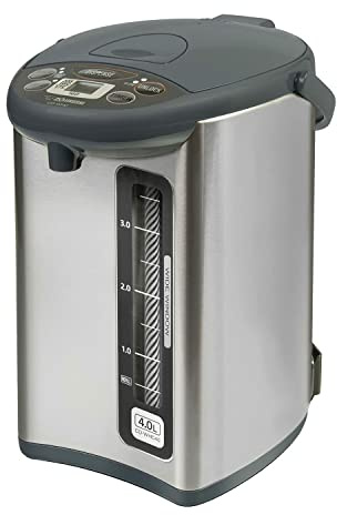 Zojirushi CD-WHC40XH Micom Water Boiler and Warmer, 135 oz, Stainless Gray