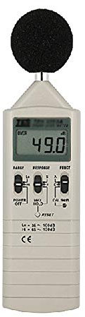 AIZYR Medidor De Decibelios De Nivel De Sonido, Medidor De Ruido Micrófono Condensador Polarizado Medidor De Ruido, Audio Digital LCD Medidor De Nivel De Ruido