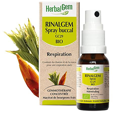 HerbalGem Rinalgem Spray Buccal Bio Respiration - Inconfort Saisonnier 15 ml