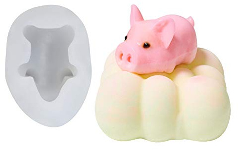 DUBENS 3D Schwein Mousse Kuchen Form DIY EIS Fondant Schokolade Silikon Schwein Geformt Mould Backen Dekoration Zucker Paste Polymer Clay Handwerk Werkzeuge