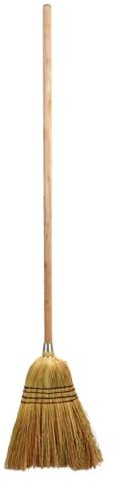 Esschert Design Maisbesen mit langem Stiel, Braun