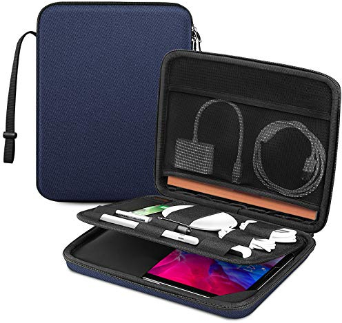 FINPAC Tasche Hülle für 11 Zoll iPad Air M3/M2 2025-2024, 11 iPad Pro M5 M4 2025-2024, 11 iPad (A16) 2025/ iPad Pro 2022-18, 10.9 iPad 10. Gen & iPad Air 5/4, Tablet Tasche mit Zubehör Organizer