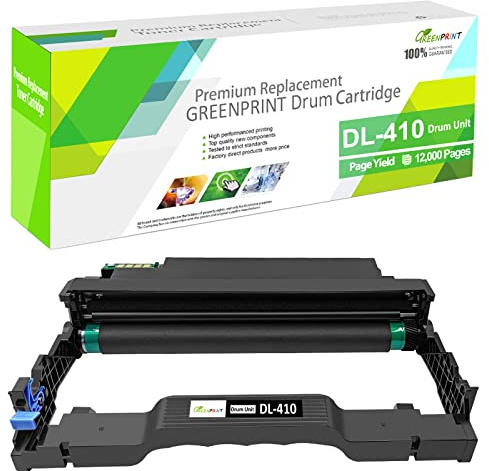 GREENPRINT Unidad Tambor Compatible Tambor Imágenes DL-410 ( DL410, DL 410 ) 12000 Páginas para Impresora P3018DW P3018DN P3308DW P3308DN M6708DW M6708DN M7108DW M7108DN M6808FDW M7208FDW M7308FDW