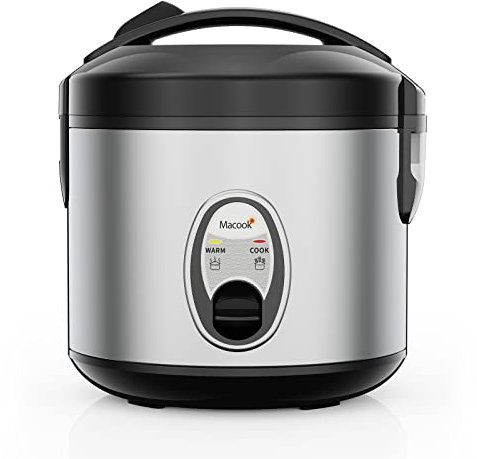 Cuiseur à riz avec cuiseur vapeur, (5 tasses, 1,0 litre), Bol antiadhésif amovible rice cooker, Protection haute température, Cuiseur de riz, Parfait pour une ou quatre personnes pour cuisiner du riz