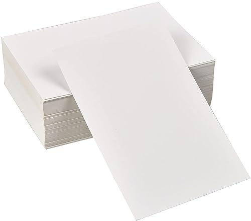 PALUDO 100 Sheets A6 Blank Postcards 15 X 10CM, 350gsm White Card Postcard Paper Cardstock Set, Art Crafting Thick Card, Double-Sided Available