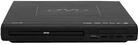 Jowsst Lettore DVD portatile per supporto TV porta USB lettore multi-regioni compatto DVD/SVCD/Disc con , non compatibile HD