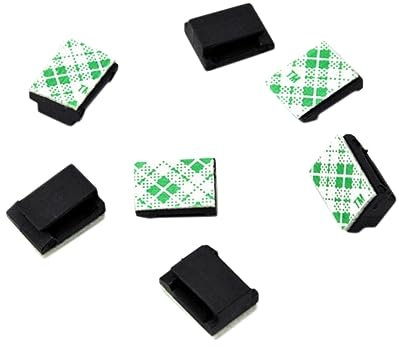 DOITOOL 200pezzi Morsetto Per Clip Porta Fascette Per Elettrici Morsetti Portacavi in Nero Resistenza All e Corrosione Design e Per Ordinare Fili e