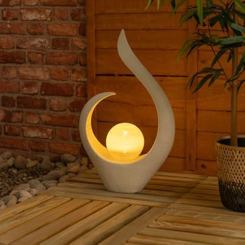 ValueLights | Solar Powered Large Abstract Ornament Natural Statue Light | Statues, Home Décor & Improvement Essential