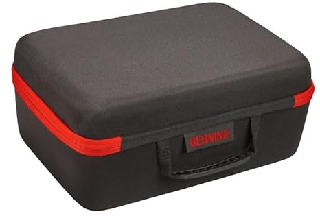 Bernina Zubehörkoffer (ohne Zubehör/ 3 Einsätze/ 33 x 15 x 25 cm/schwarz-rot)
