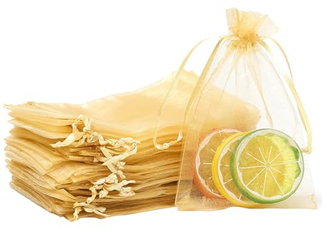 Popoyu - Bolsa de organza o 100 unidades, 10 × 15 cm, bolsa de joyería, bolsa de lavanda vacía, tul grageas, bolsa de grageas, bolsa de joyas, bolsa de regalo de tela, bolsa de regalo de tela, bolsa